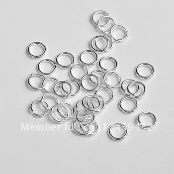 

Stock 5MM 200PCS Pure 925 Sterling Silver Open Jump Ring Silver Components DIY Jewelry Accessories High Quality