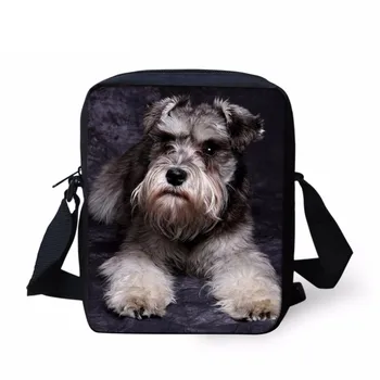 

Funny 3D Animal Schnauzer Dog Print Women Handbag Female Travel Crossbody Bag Brand Designer Fashion Messenger Bag Sumka