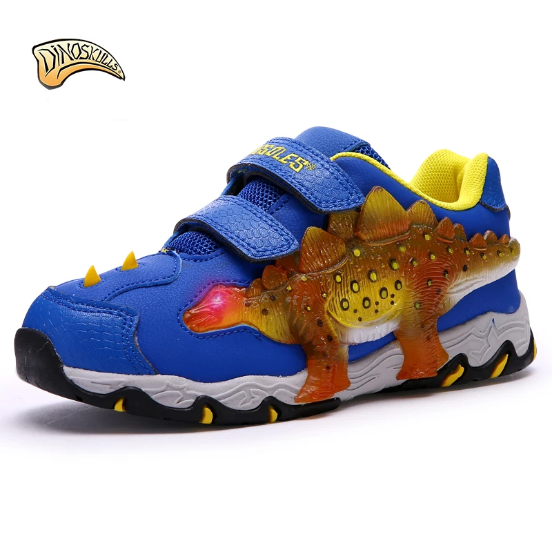 Dinoskulls 2018 boy glowing dinosaur sneakers children led shoes boy