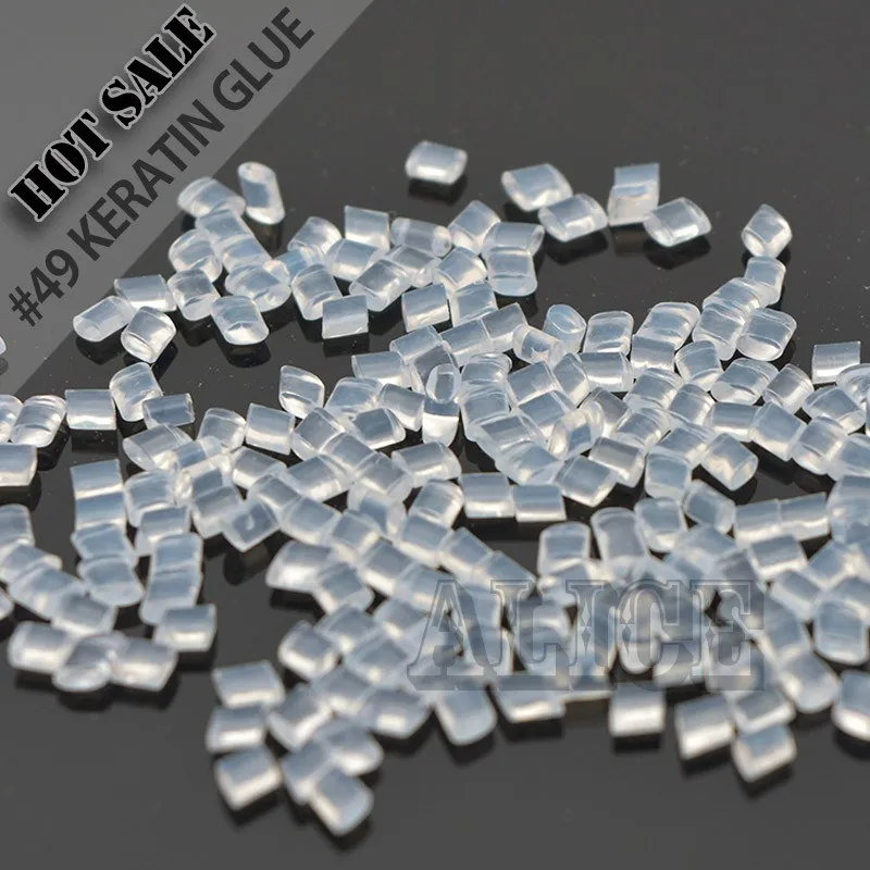 1000g Fusion 100% Italian Keratin Glue Grains Transparent Keratin Pellet Granule Beads for Pre-bonded Hair Extensions