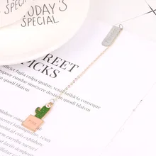 Кактус Закладки брелок металлический дневник застежка для блокнота клипсы школьные офисные поставки