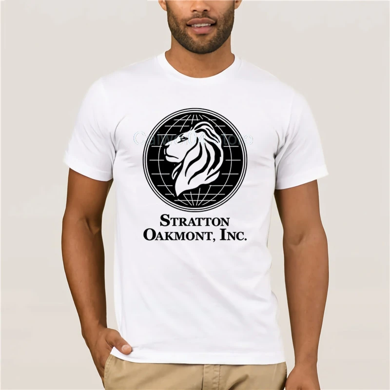 New Summer Men's Casual Print T-Shirt Fashion WOLF OF WALL STREET STRATTON OAKMONT INC Hot men's fun casual print T-shirt |
