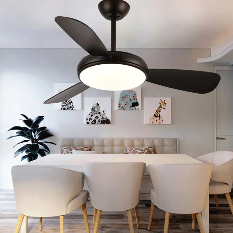 

Ceiling Fan Lights Remote Control Kids Children Office Dining Room Bedroom Living Fan Lamps Lightings Luminaria Pendente Home