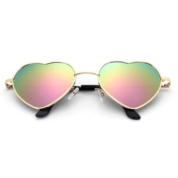 

Love Heart Sunglasses Women Pink Sunglasses 2019 Summer Glasses Metal Frame Gradient Sun Glasses Party Eyewear for Female UV400