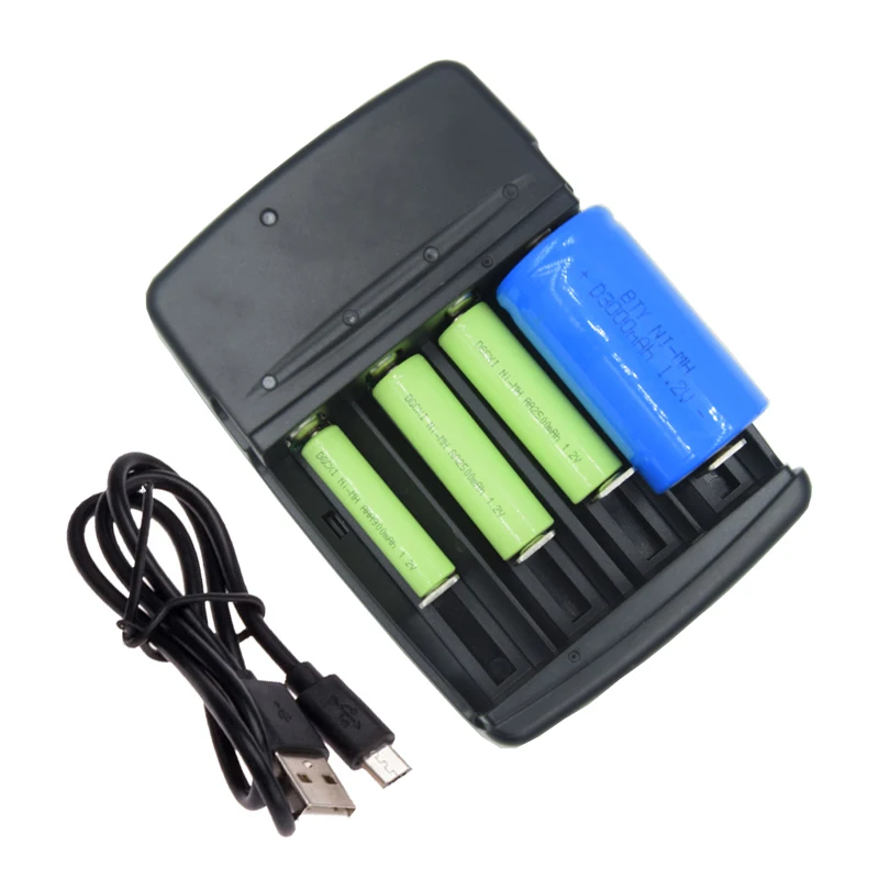

Smart Charger Quick LED display Battery Charger For A AA AAA AAAA C D SC N NIMH NICD 1.2V Reachargeable Battery Use