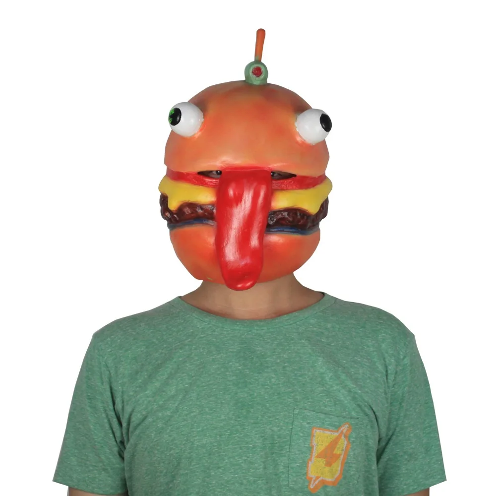 Game Battle Royale Beef Boss Mask Cosplay Durr Burger Masks Adult Latex Full Face Helmet Halloween Party Props Dropshipping (2)