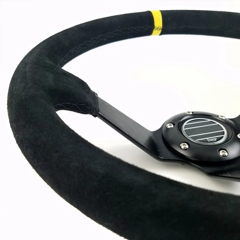 Универсальная алюминиевая рама для руля 14 дюймов 350 мм 6 отверстий|leather racing steering