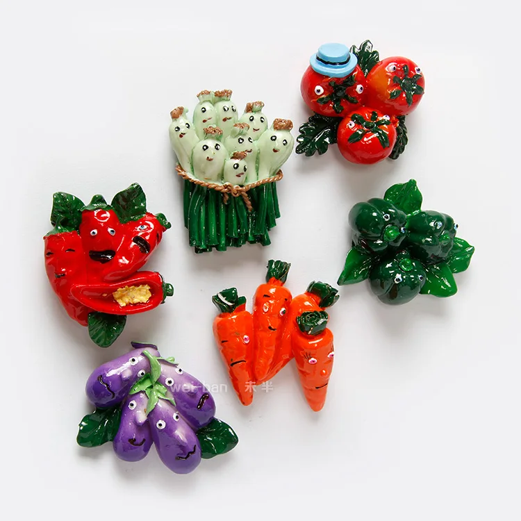 Free shipping ( 6 pcs/lot ) upscale Cartoon fruits vegetables enamel