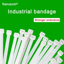 100Pcs 10*600mm White Black Self-locking Plastic Nylon Cable Ties Wire Zip Tie Kabelbinder 100pcs 3 x 60 80 100 120 150 200mm white black milk cable wire zip ties self locking nylon cable tie