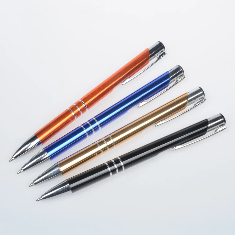 Personalized Advertising Custom Cheap Metal Ball Pen Promotional Aluminum Pen with Company Logo