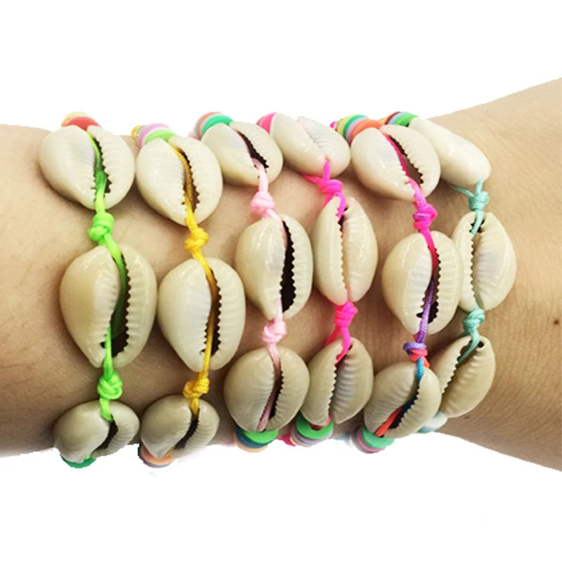 

rope wrap women charm couple bohemian bohe friendship bead shell bracelets 2019 for women femme gift jewelry trendy designer