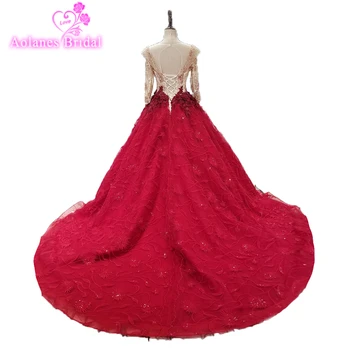 

Vestido De Festa Red Ball Gown Long Prom Dresses 2018 Real Off The Shoulder Sweetheart Lace Tulle Vintage Arabic Evening Dresses