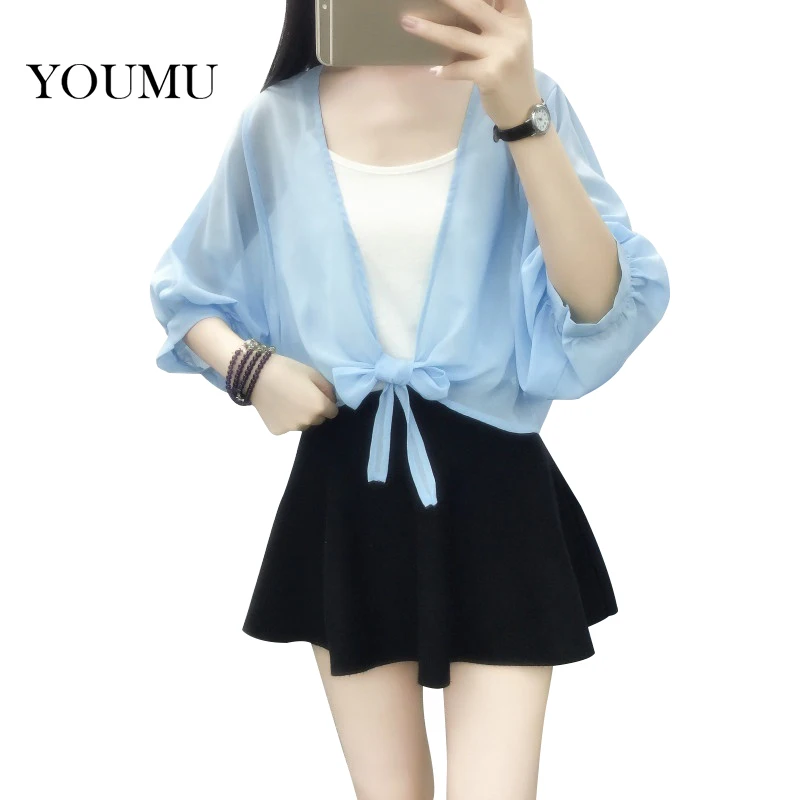 

Summer Women Sun Protection Capes Chiffon Mesh Sheer Cape Jacket Shrug Bolero Capelet Loose Thin Beach Scarf Cardigan 914-A103