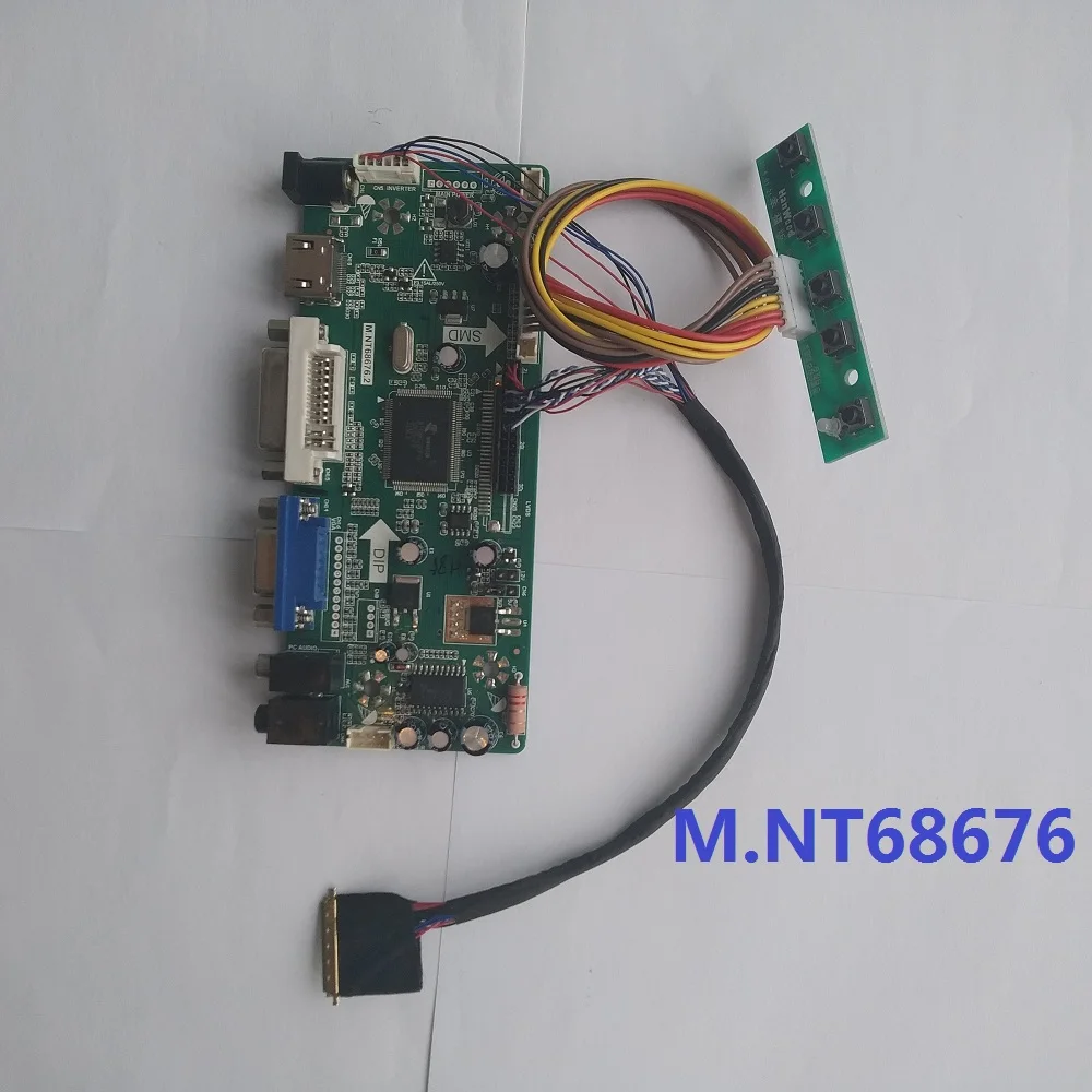 

KIT LCD LED HDMI for CLAA156WB13A 1366Ч768 screen card audio VGA DVI LVDS M.NT68676 controller driver board display