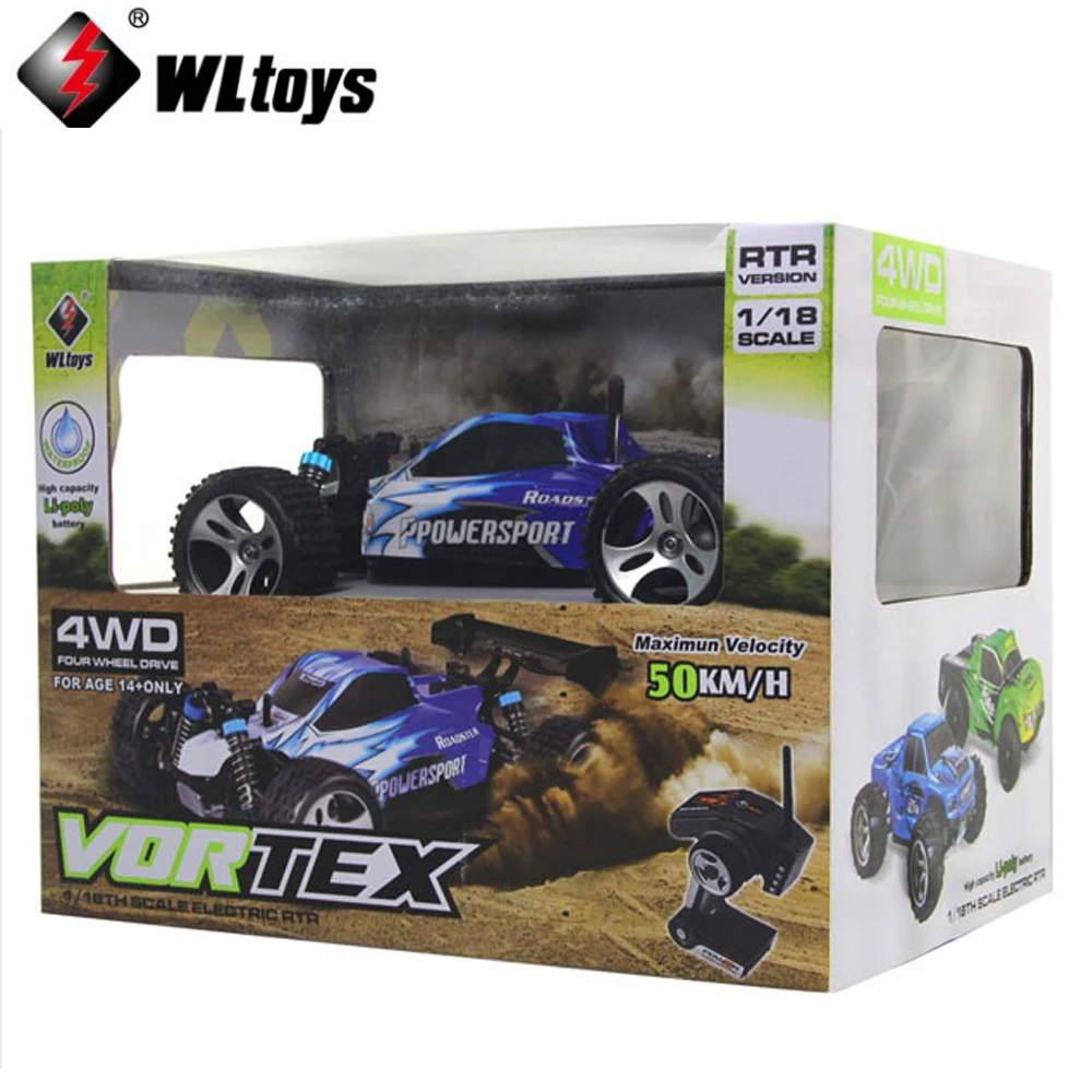 

Wltoys A959 1:18 remote control car Off-road Racing Car High Speed 4WD 50km/h Stunt SUV Toy