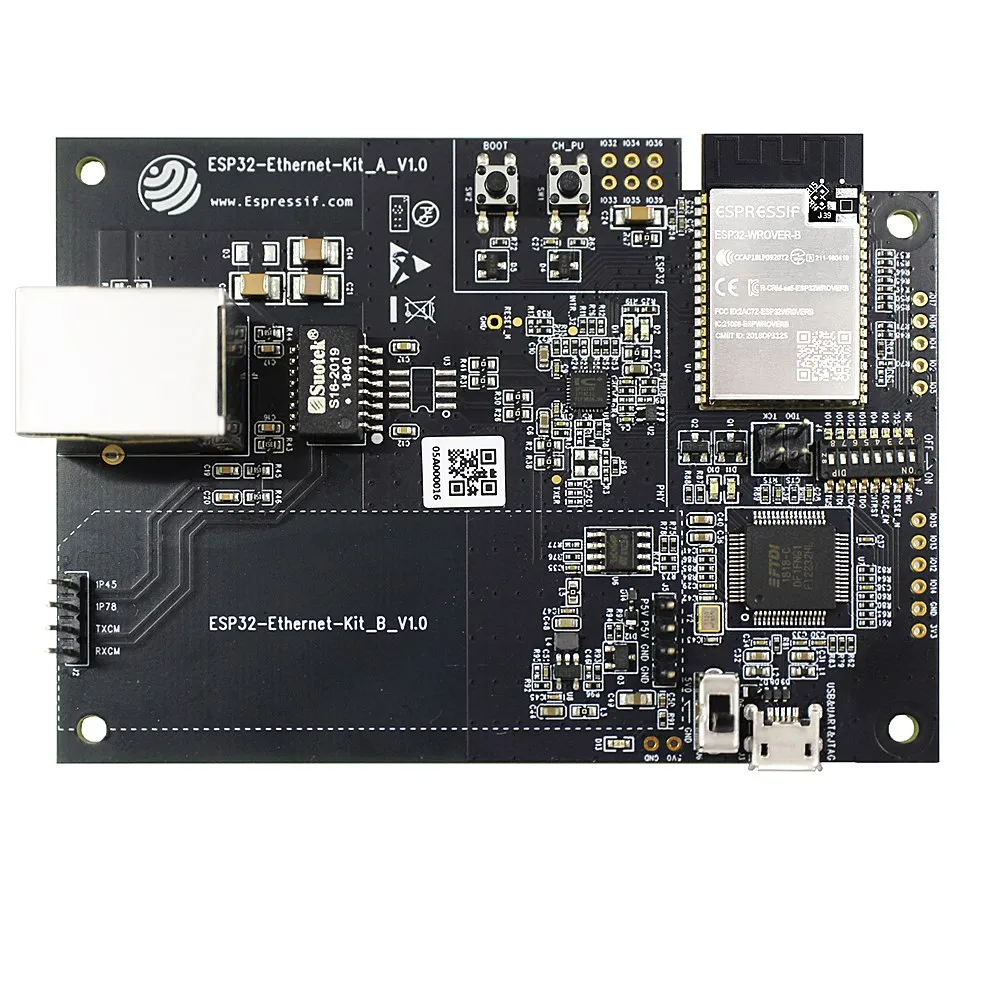 ESP32-Ethernet-Kit Ethernet to Wi-Fi development board PoE power supply Wi-Fi 802.11b/g/n JTAG debug