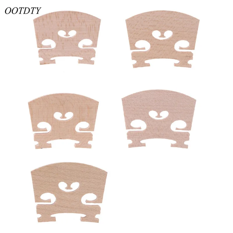 

OOTDTY Wood Acoustic Violin Bridge 1/8 1/4 1/2 3/4 4/4 Size Musical Instruments Parts