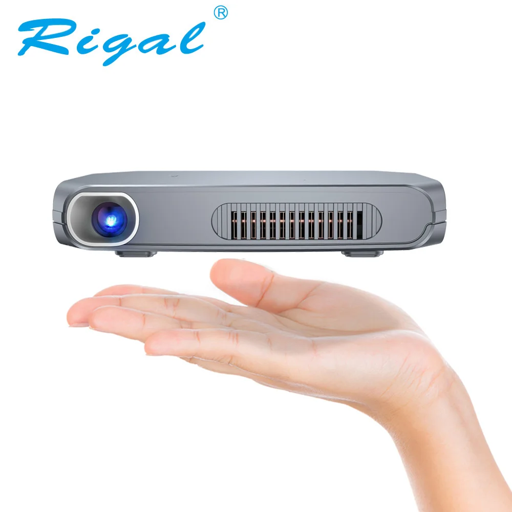 Rigal RD603 Mini DLP font b Projector b font Android WiFi Bluetooth Optional LED HD Shutter