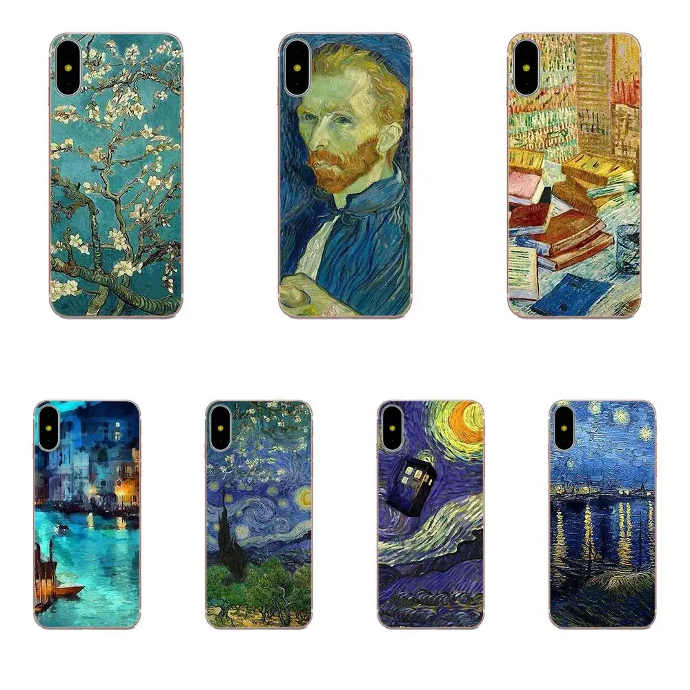 Doctor Who Van Gogh Art для Xiaomi Redmi Note 2 3 3S 4 4A 4X 5 5A 6 6A Pro Plus резиновый мягкий чехол телефона из