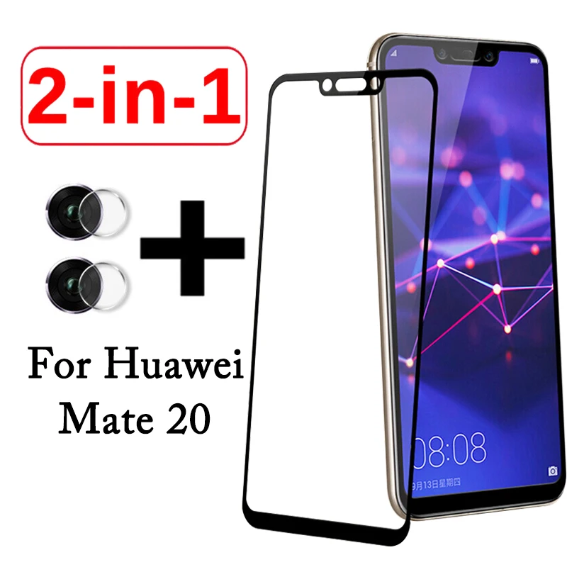 

2 in 1 Lens Cover Film Screen Protector For Huawei P30 Lite Mate 20 10 Lite Honor 8C 8X 7C P Smart Plus Camera Tempered Glass