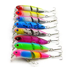 Соединённые рыболовные приманки 6,5 см 6,5 г жесткие пластиковые приманки инструменты рыболовный крючок, снасти code33