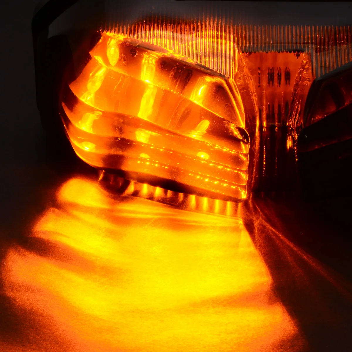 1PC Smoke 12V LED Red Tail Light Amber Turn Signal Lamp Multipurpose For Yamaha FZ8 Fazer 2010-2013 FZ1 N FZ1 Fazer 2006-2013