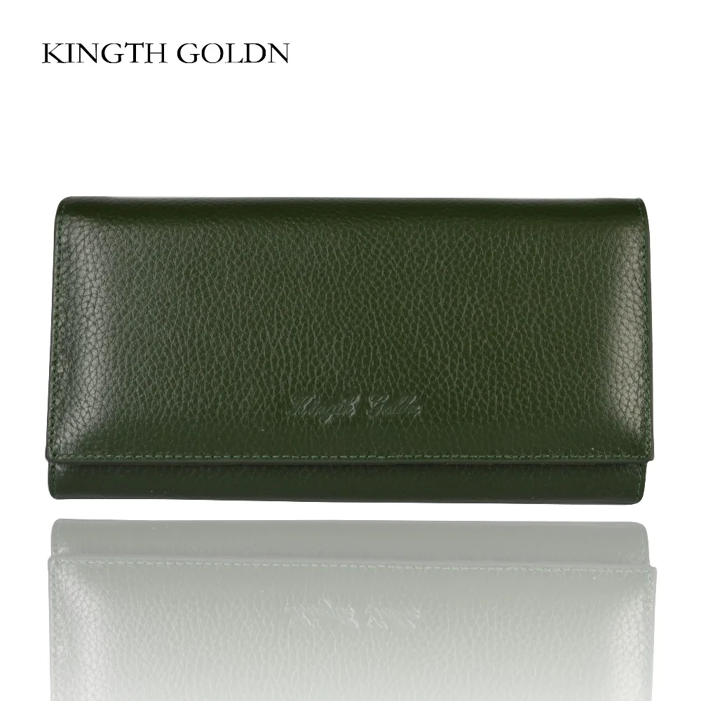 

KINGTH GOLDN Women Wallets Brand Wallets Designer Purse Genuine Leather Clutch Women Long Wallets And Purse Ladies