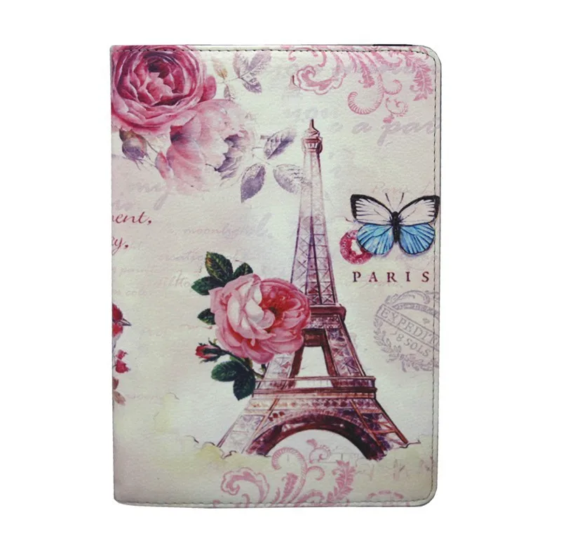 2014 New Fashion Luxury Europe Retro Flag Effeil Tower PU Leather Flip Stand Case Cover for ipad Air For 5 | Компьютеры и офис