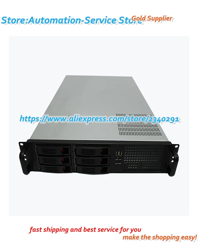 2U Hot Plug Server Chassis Rack Type Chassis 6 Disk Deep