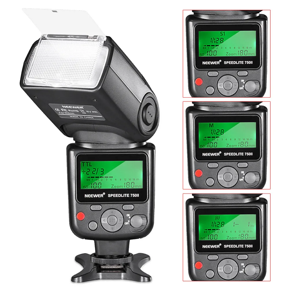 Набор для вспышки Neewer 750II TTL Speedlite с жестким диффузором 12 цветных фильтров Nikon D7200