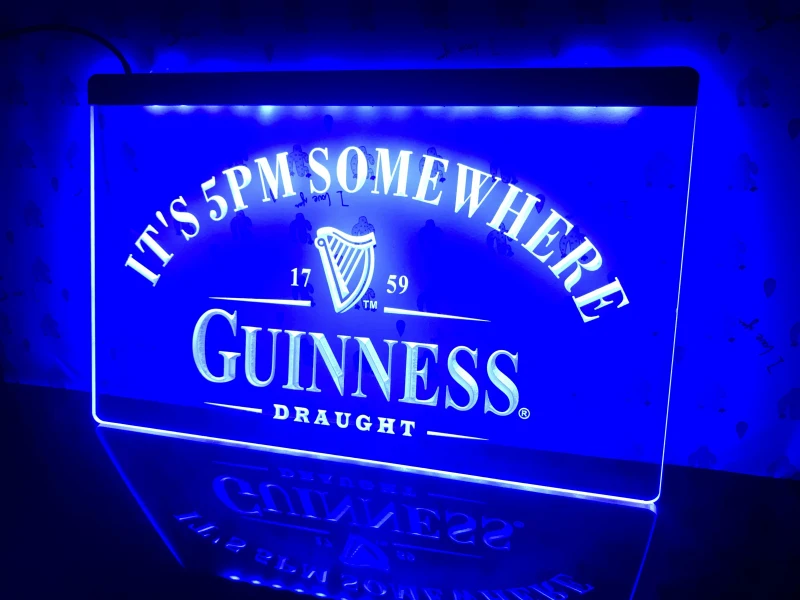 091 светодиодная подсветильник ка Guinness It's 5|Таблички и знаки| |