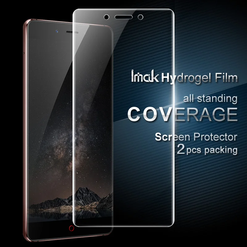 

For Nubia Z11 Protector Film iMAK Hydrogel Coverage Soft Protective Film For Nubia Z11 Mini S Screen Protector