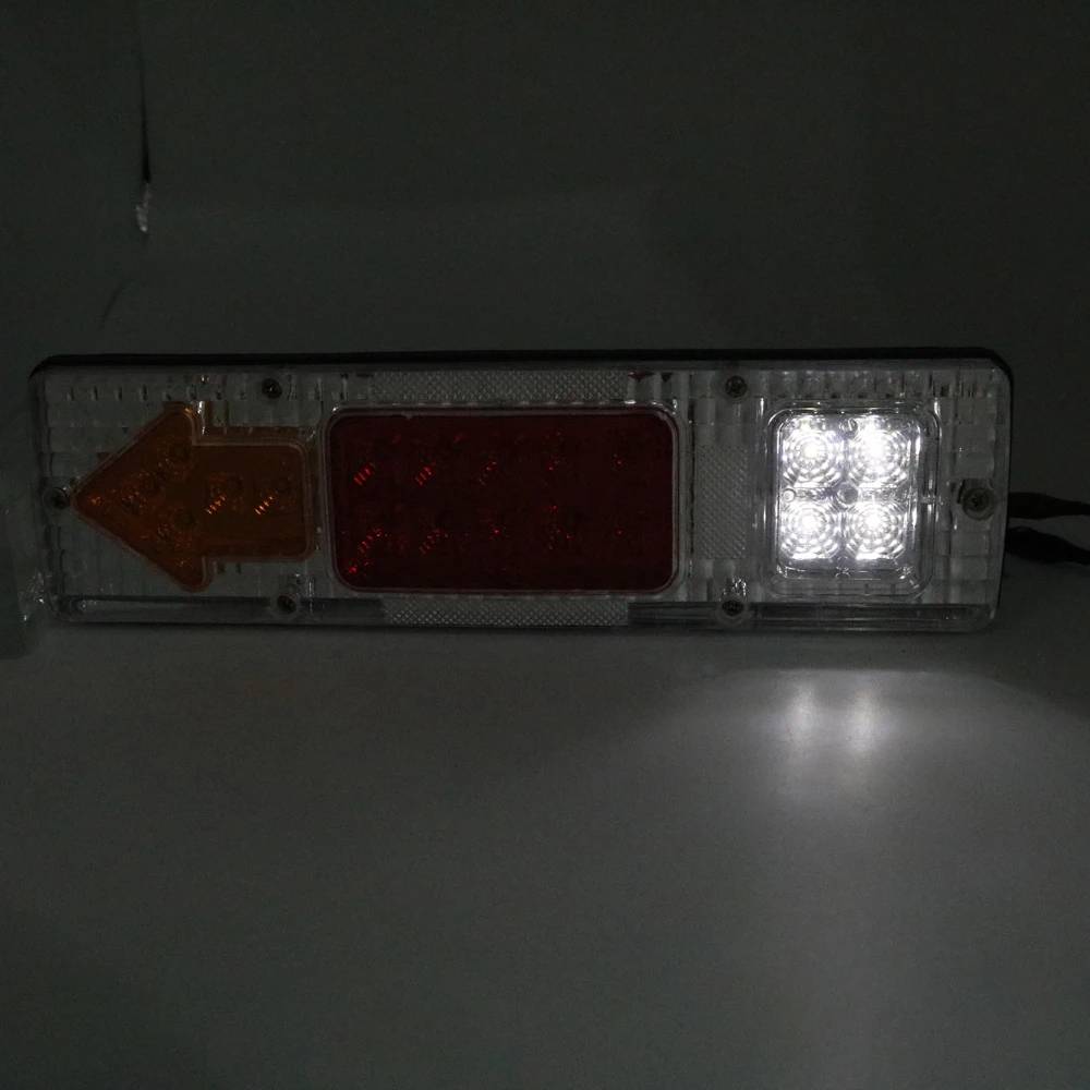 1Pair 12V Car Truck Trailer Rear Light Indicator Reverse Van Car Truck Taillight LED Stop Rear Tail Brake Lights Lamps (21)