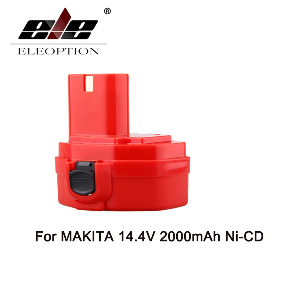 

ELEOPTION 14.4V 2000mAh 2.0Ah Ni-CD Red Rechargeable Power Tool Battery for MAKITA 1420 1422 1433 1434 1435 1435F 192699-A