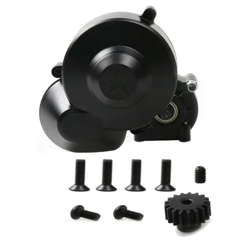 

MASiKEN Complete Center Gearbox Transmission Box with Gear for Axial SCX10 SCX10 II 90046 90047 1/10 RC Crawler Car Parts Black