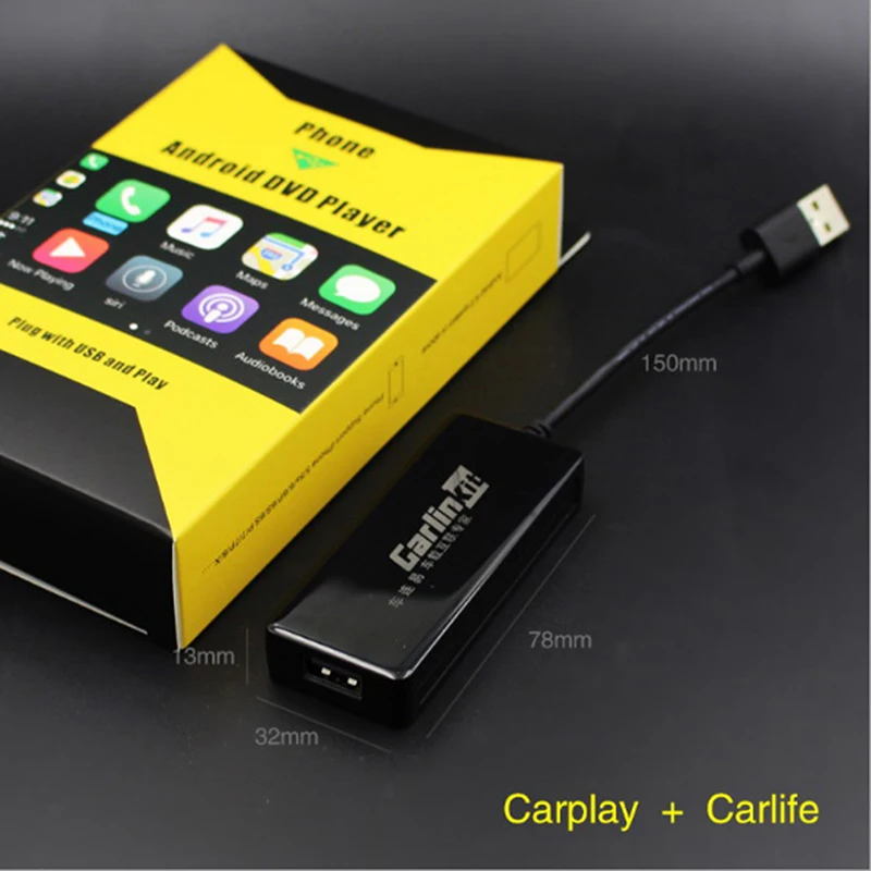 USB CarPlay адаптер для Android Автомагнитола 1 Plug and Play для сенсорного экрана