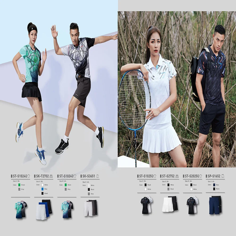 Хлопковая мужская и женская футболка для бадминтона летняя спортивная тенниса с