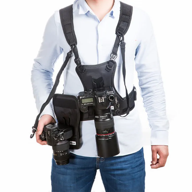 Micnova MQ-MSP01 Camera Vest DSLR Carrying Chest Multifunctional Carrier with Quick Dual Side Holster Strap for Canon Nikon Sony |