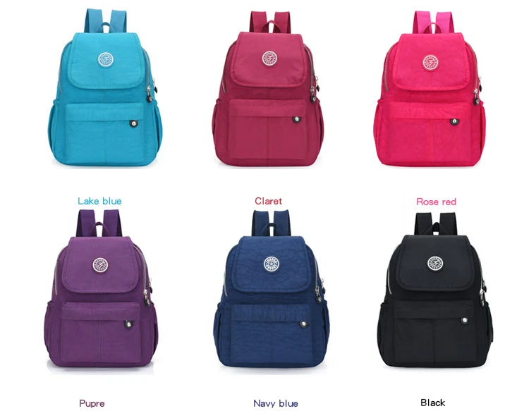 Школьный рюкзак для девочек-подростков Mochila Feminina, женские рюкзаки, нейлоновый водонепроницаемый повседневный рюкзак для ноутбука, женский рюкзак