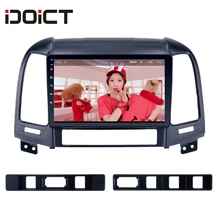 IDOICT Android 8.1 IPS 2G + 32G 8 CORE Auto Lettore DVD Multimediale di Navigazione GPS Per Hyundai Santa FE Radio 2006-2012 car stereo