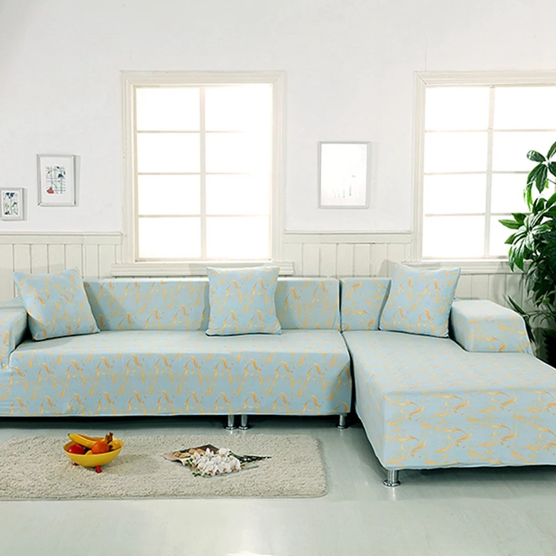 Universal Stretch L Shape Sofa Covers Home Decor 2PCS Cushion Covers