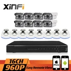 Best Price as low as $631.80 XINFI 16CH Surveillance System Indoor&Outdoor 8 dome&8 bullet 1080P NVR 960P IP cameras HD Home Security Camera System CCTV kit
