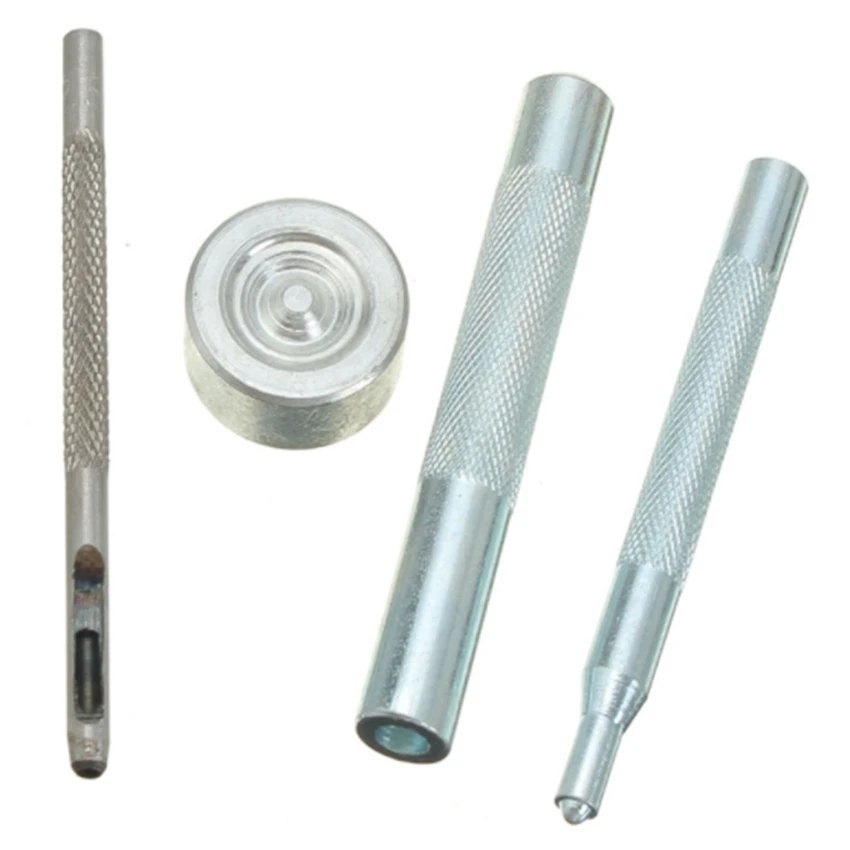 

4PCS 831 Type Metal Snap Fasteners Press Studs Button Installation Tools Hand Punch Tool Set DIY Materials Accessories