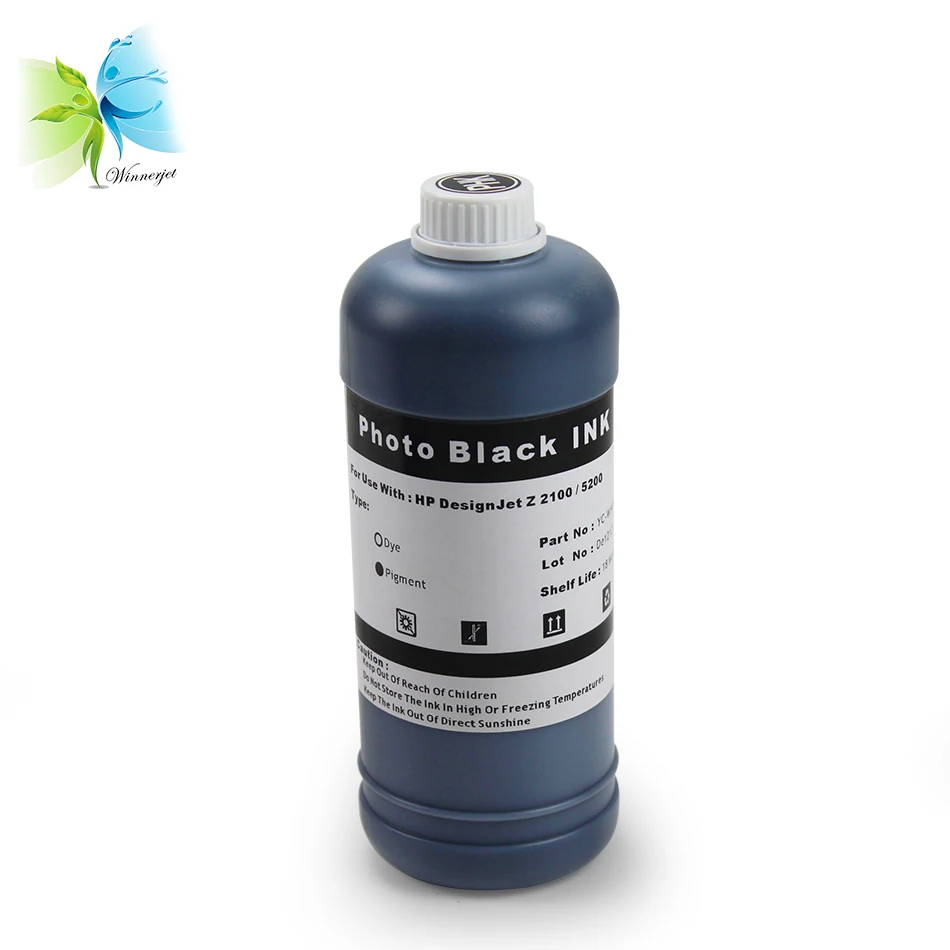 1000 мл пигментные чернила для принтера HP z2100 z5200 70 на водной основе|pigment ink for hp|pigment