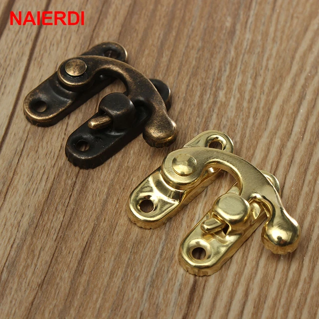 Padlock Gold - 10pcs Small Antique Metal Lock Hook Wooden Jewelry