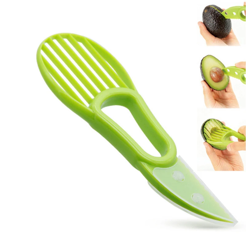 

Avocado pulp separator fruit peeler peeled avocado cut into pieces Easily go to the peel to the core kitchen gadget