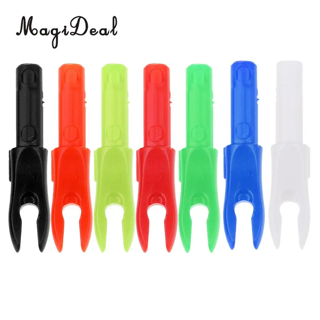 MagiDeal 12pcs Smooth Release Pin Nocks Plastic Nocks Tails for Inner Diameter 4.2mm Arrow Shaft Archery