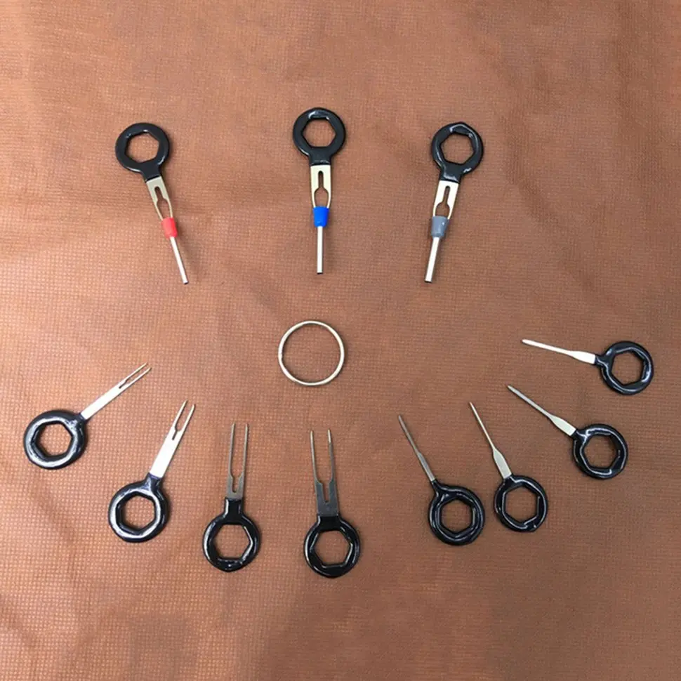 

10pcs Car Plug Terminal Extraction Pick Back Needle Wire Harness Connector Crimp Pin
