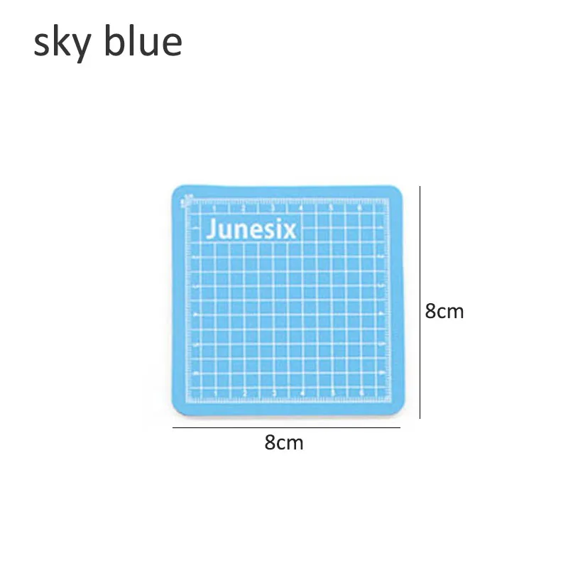 1 шт. 8X8 см мини коврик для резки ПВХ качество хорошее самовосстановление портативный DIY скребок швейная ткань Швейные машины инструменты - Цвет: Диско