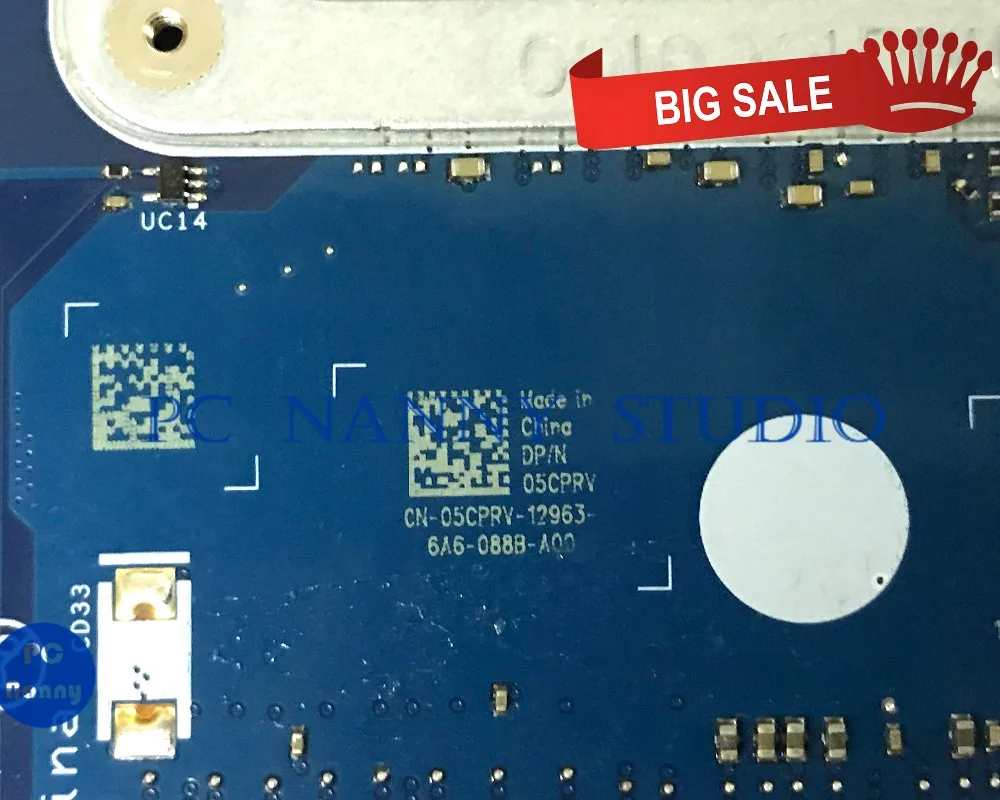 remarkable  PCNANNY 07T87H 07T87H 0V736W 05CPRV BKD40 LA-D821P For DELL Inspiron 7460 7560 Laptop Motherboard S